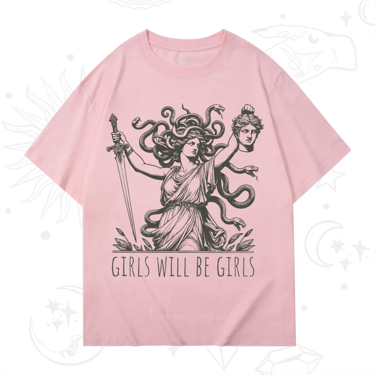 Purplehecate Girls Will Be Girls Medusa T-Shirt