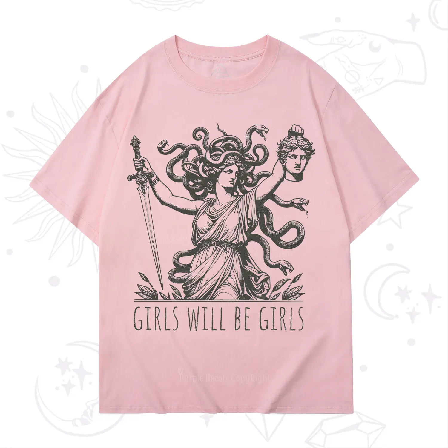 Purplehecate Girls Will Be Girls Medusa T-Shirt