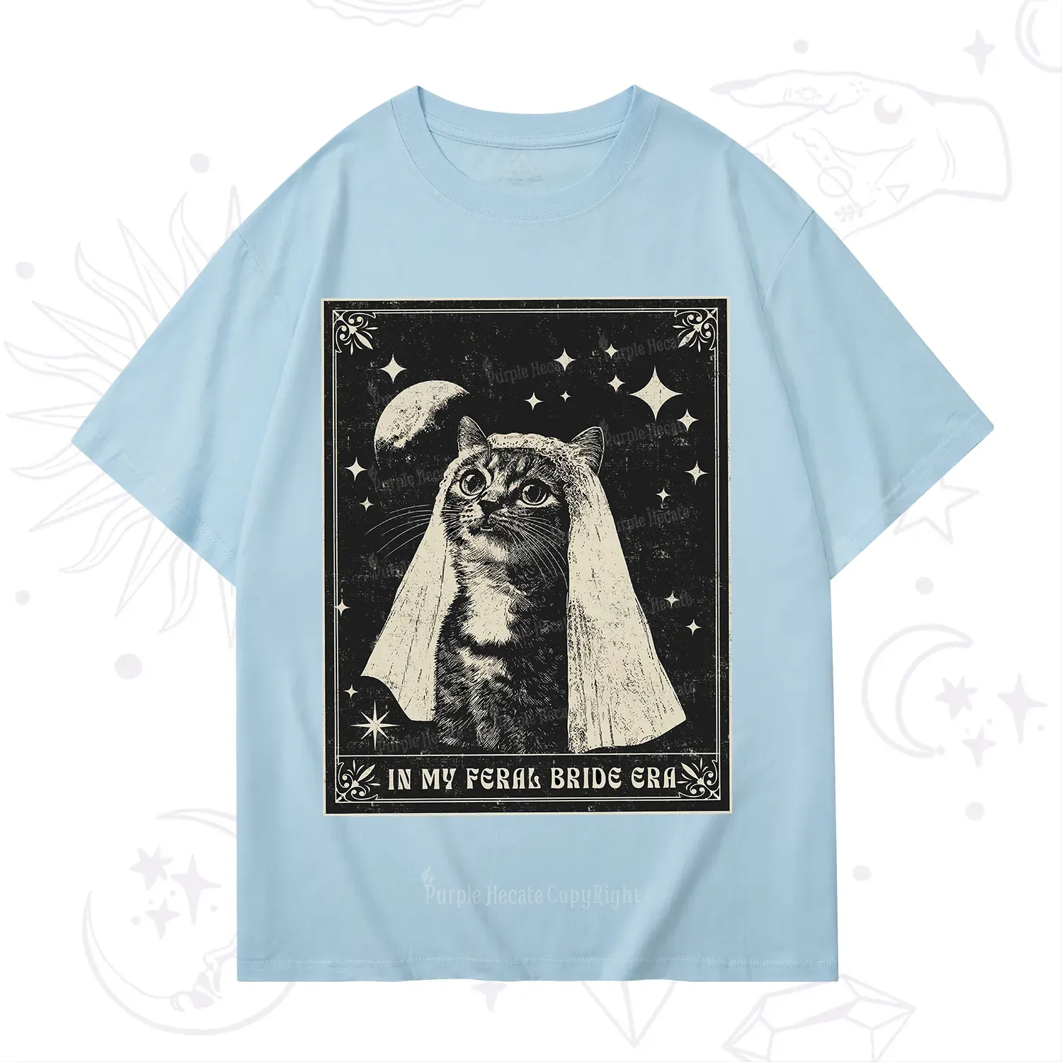 Purplehecate Cat In My Feral Bride Era Bachelorette T-Shirt