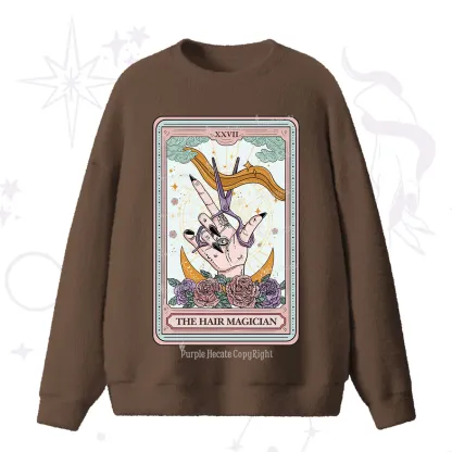 Purplehecate The Hair Magician Tarot Fuzzy Ugly Sweater