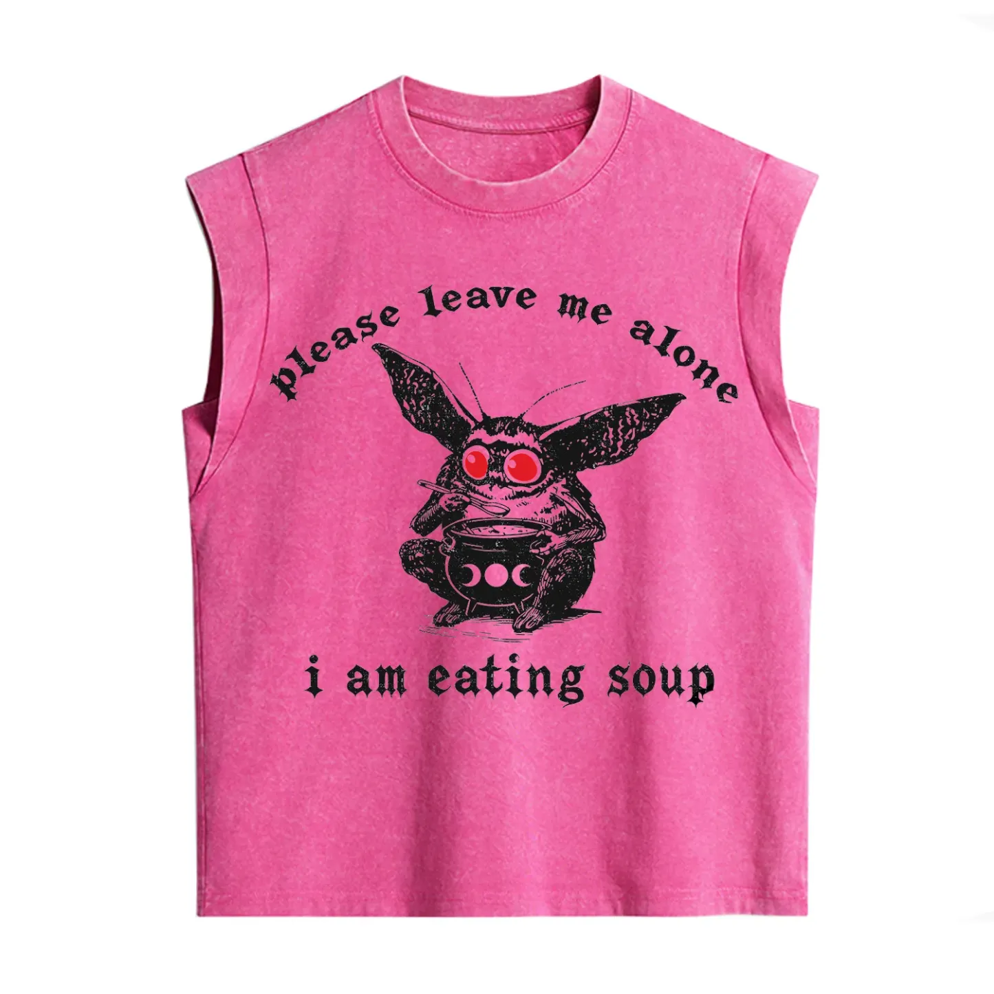 Purplehecate Mothman Eating Soup Vintage Washed Tank