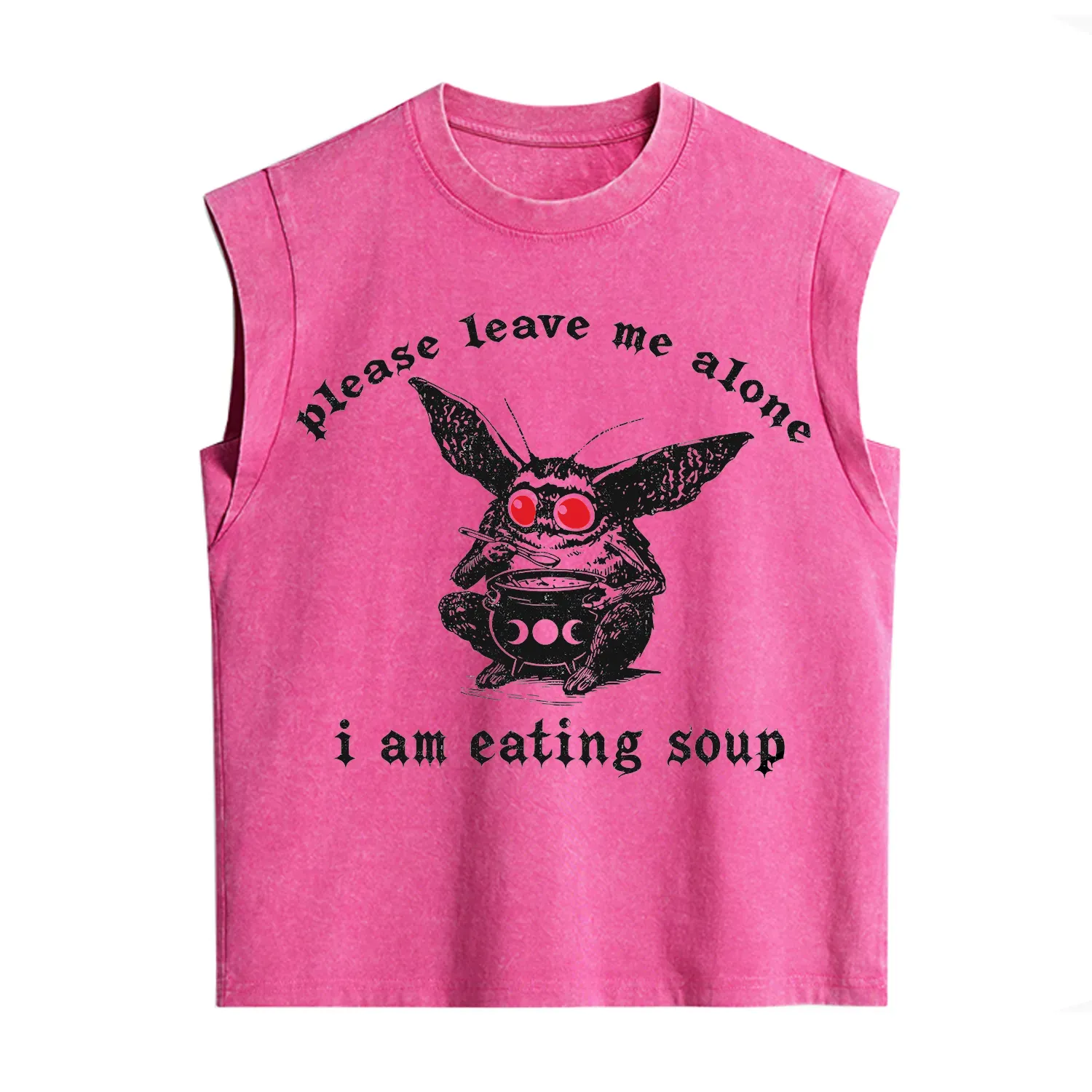 Purplehecate Mothman Eating Soup Vintage Washed Tank