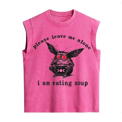 Purplehecate Mothman Eating Soup Vintage Washed Tank