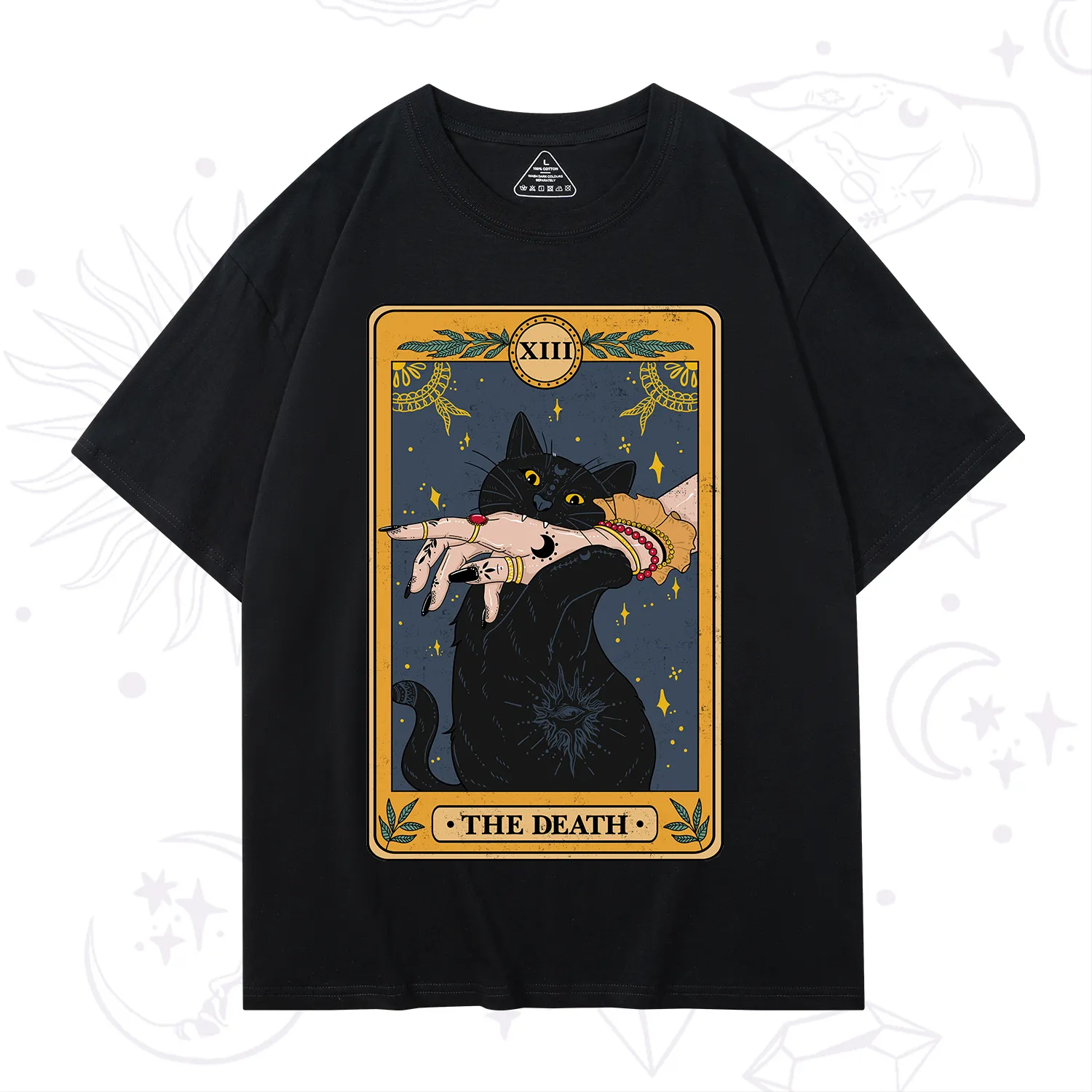 Purplehecate The Death Card Tarot Cat T-Shirt