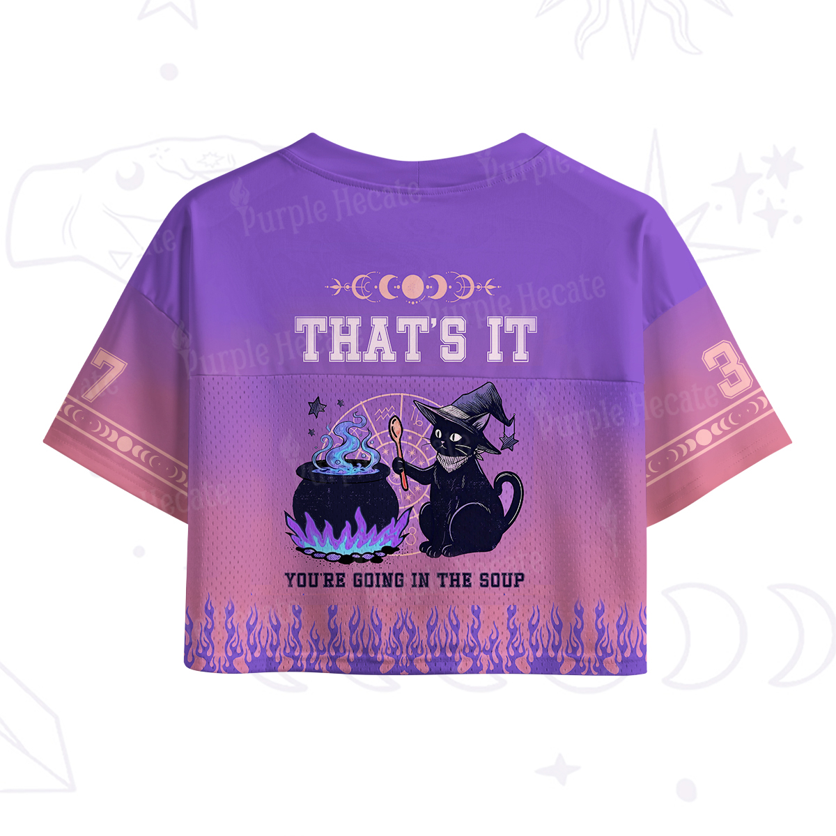 Purplehecate That's It You're Going In The Soup Crop Sports Jersey