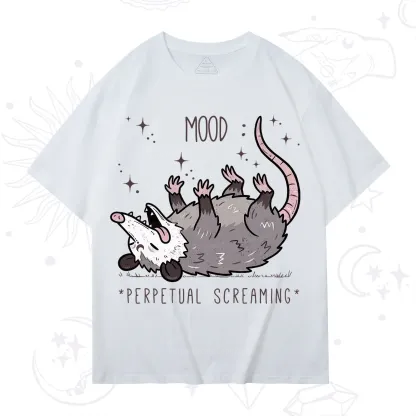 Purplehecate Mood Perpetual Screaming Opossum T-Shirt