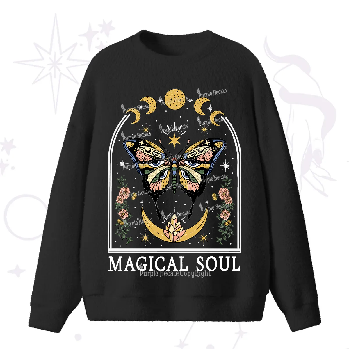 Purplehecate Magical Soul Fuzzy Ugly Sweater