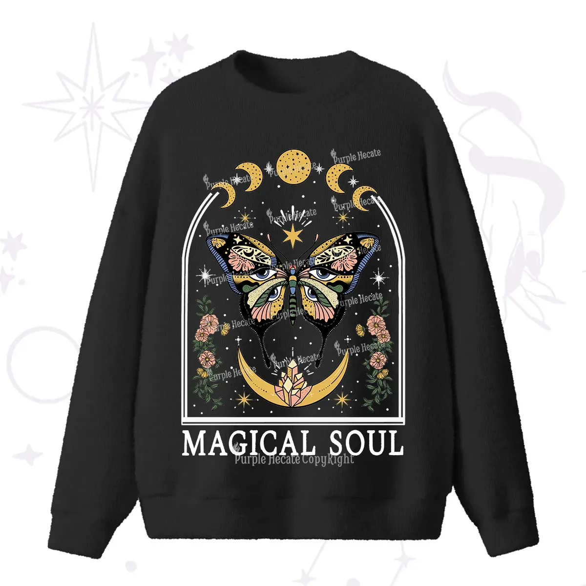 Purplehecate Magical Soul Fuzzy Ugly Sweater