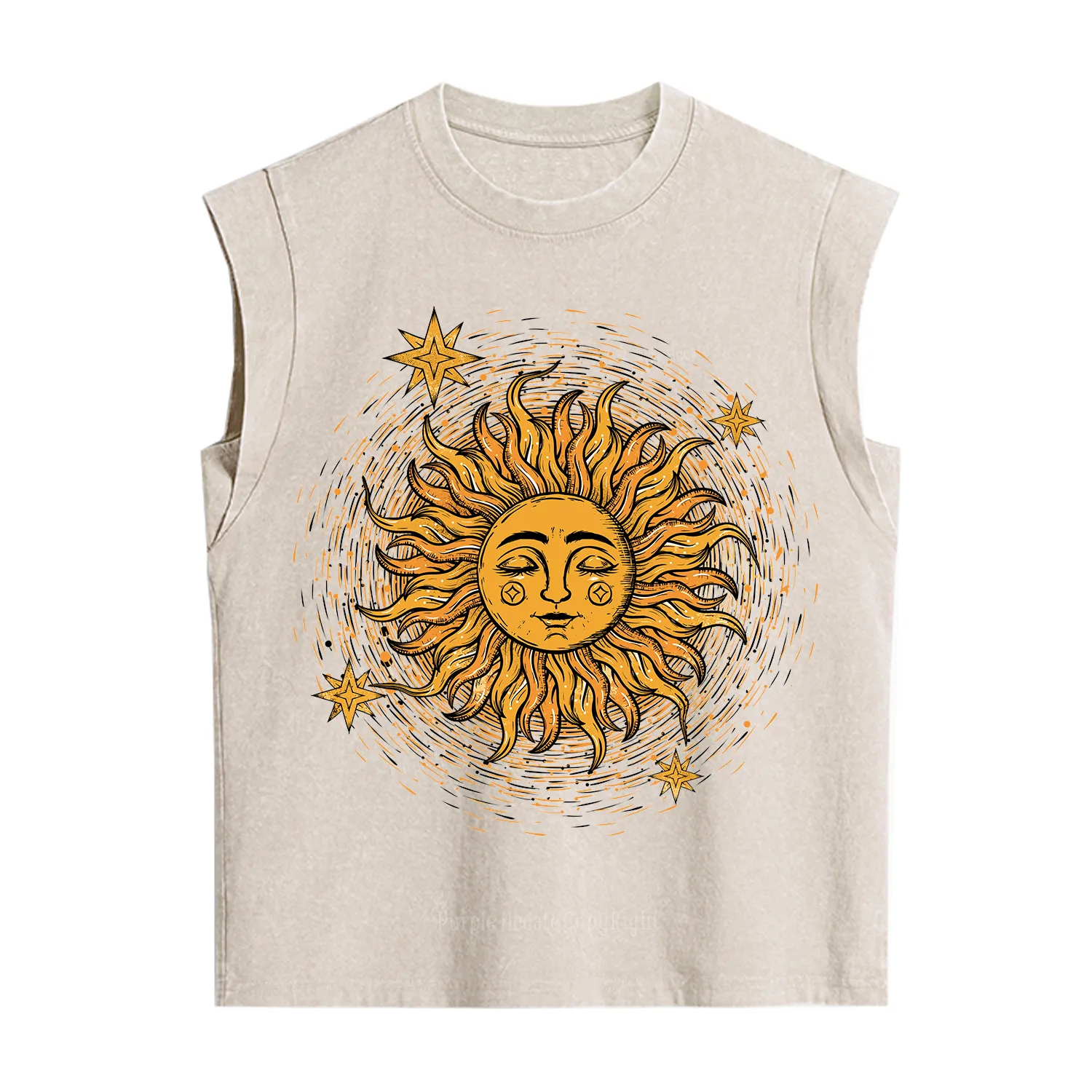 Purplehecate Celestial Sun Vintage Washed Tank
