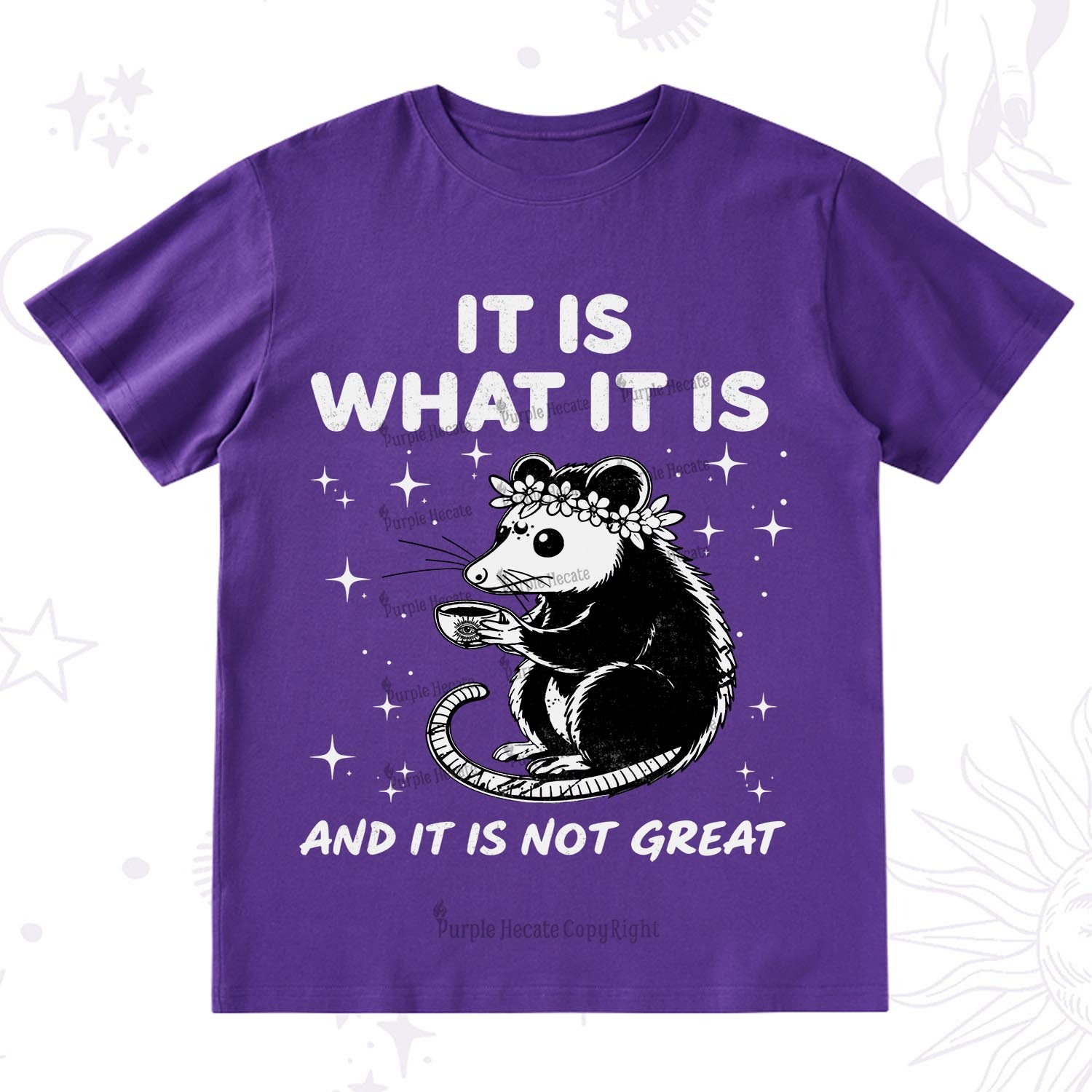 Purplehecate Possum It Is What It Is T-Shirt