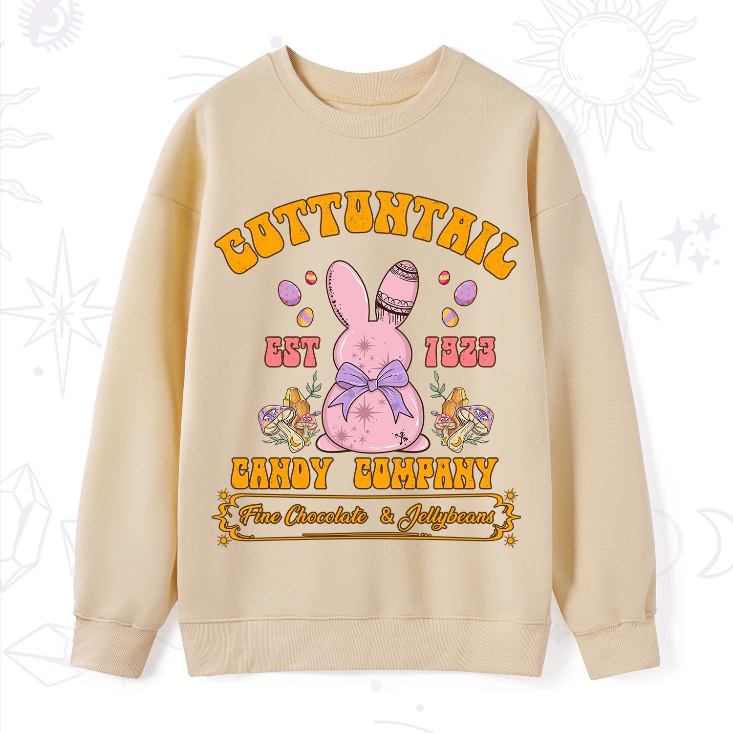 Purplehecate Cottontail Candy Company Easter Sweatshirt