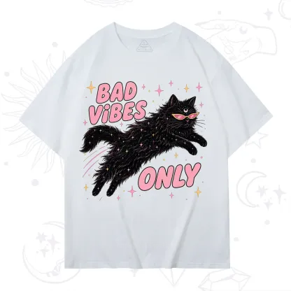 Purplehecate Black Cat Vibes Only T-Shirt