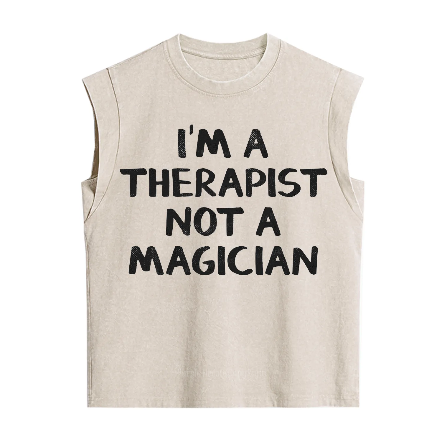 Purplehecate I'm a Therapist Not a Magician Vintage Washed Tank