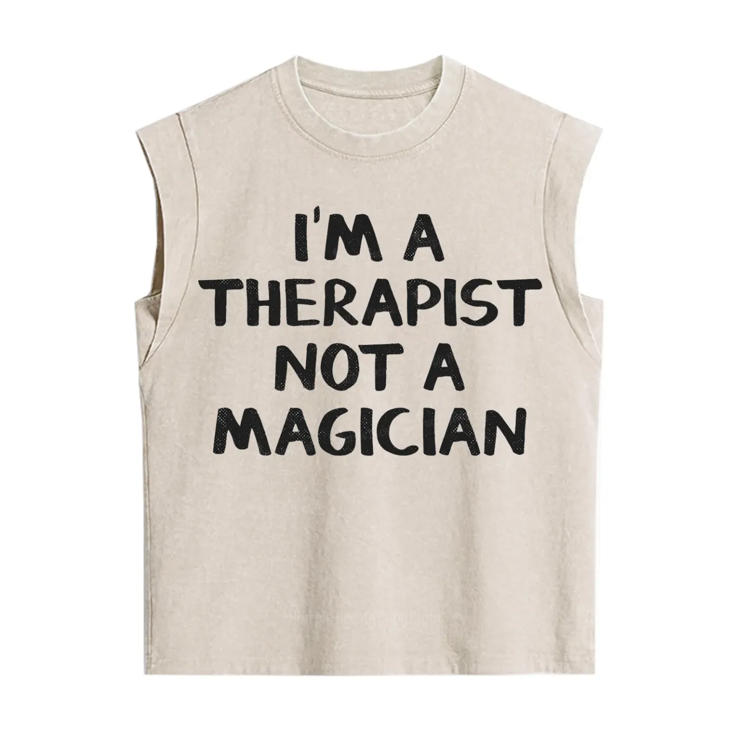 Purplehecate I'm a Therapist Not a Magician Vintage Washed Tank