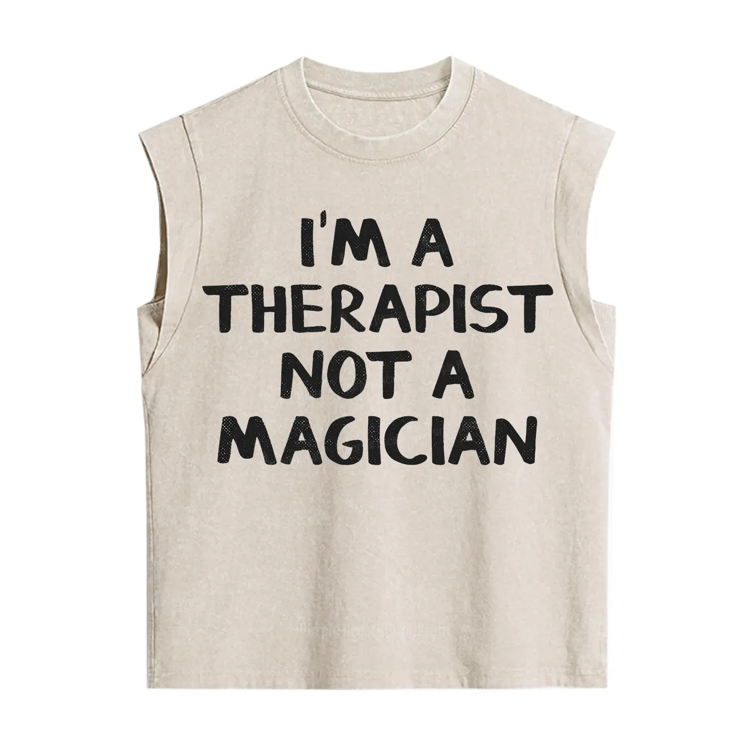 Purplehecate I'm a Therapist Not a Magician Vintage Washed Tank