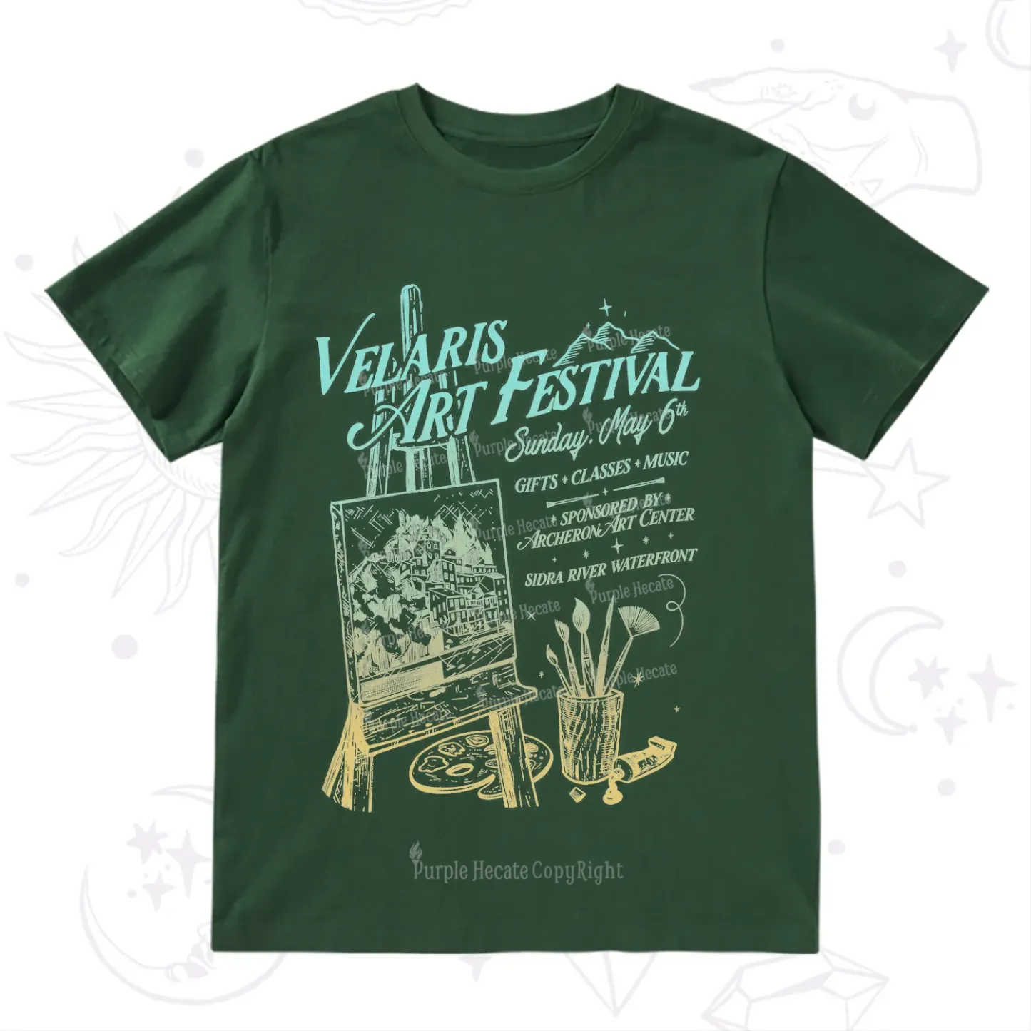 Purplehecate Starlight Court Art Show T-Shirt