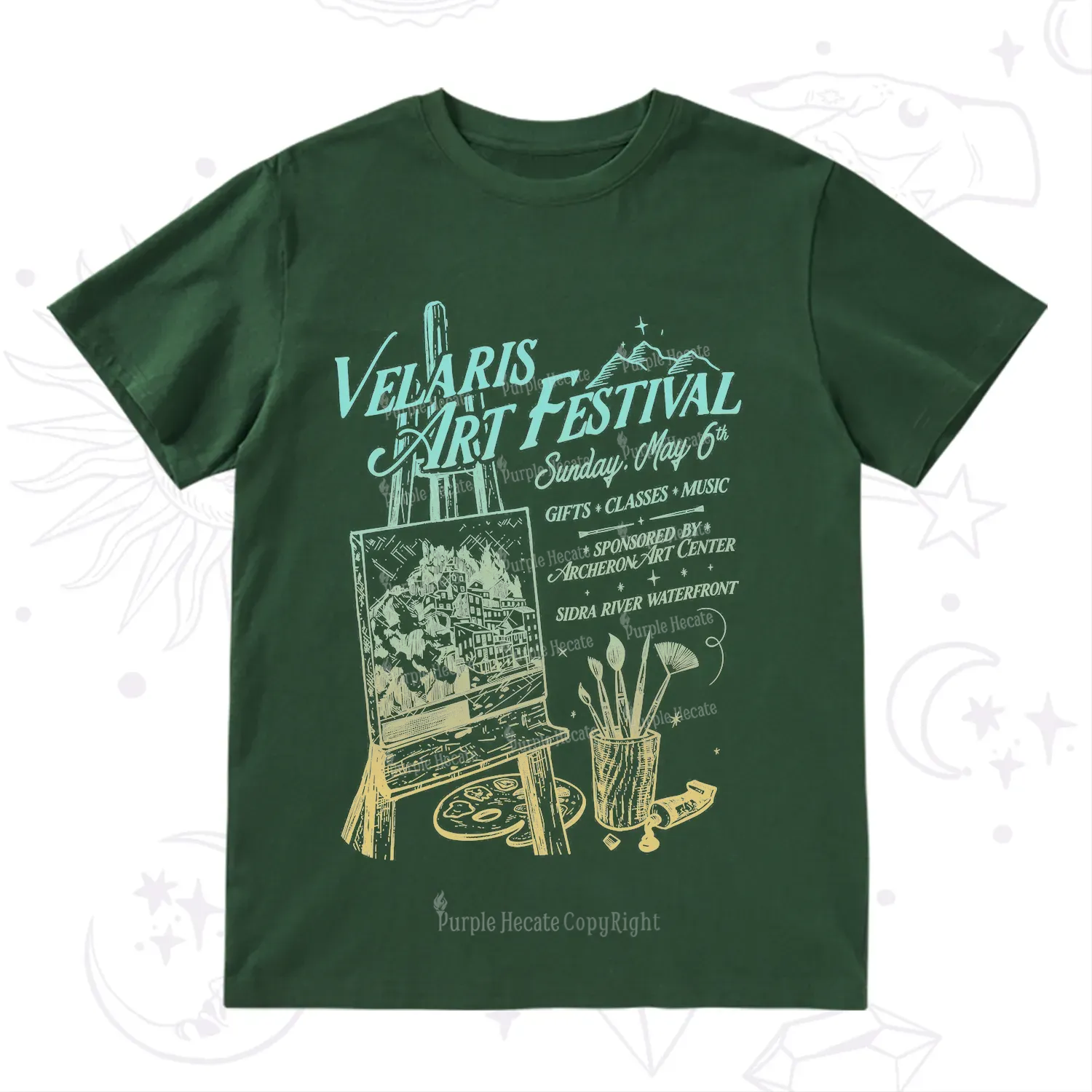 Purplehecate Starlight Court Art Show T-Shirt