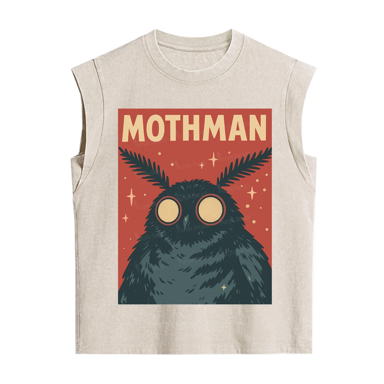Purplehecate Mothman Vintage Washed Tank