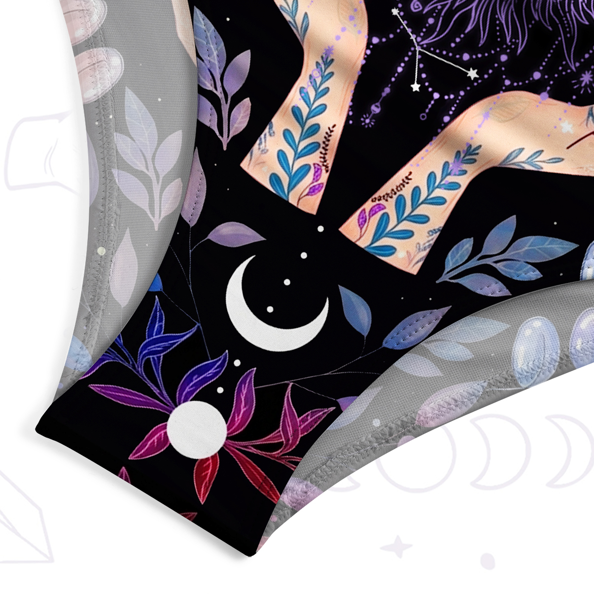 Purplehecate Cosmic Moon Ritual One-Piece Swimsuit