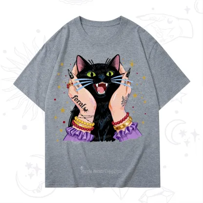 Purplehecate Feral Cat Magic T-Shirt