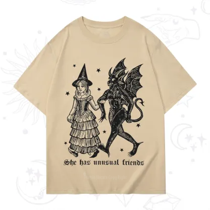 Purplehecate She Has Unusual Friends T-Shirt