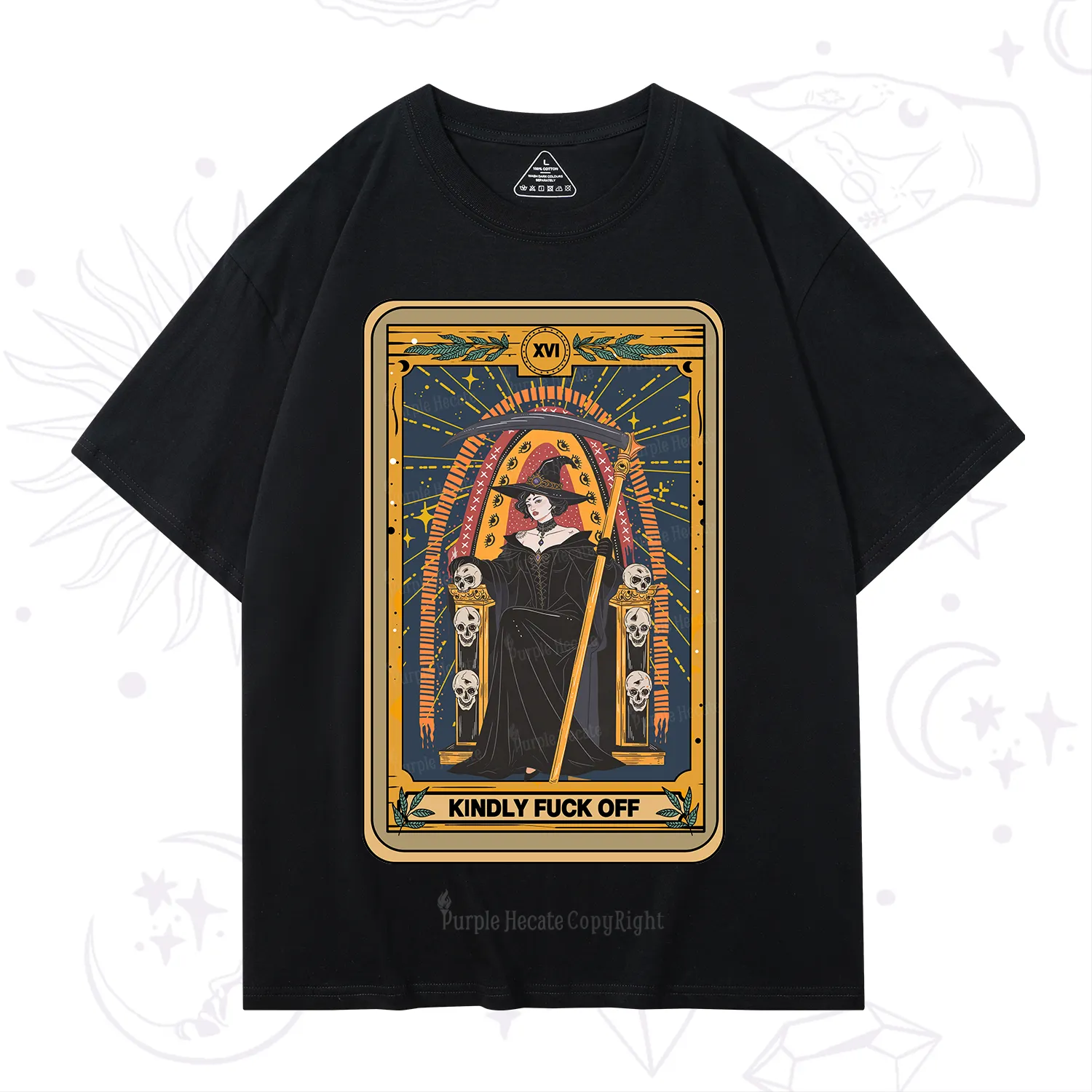 Purplehecate The Kindly Fuck Off Tarot T-Shirt