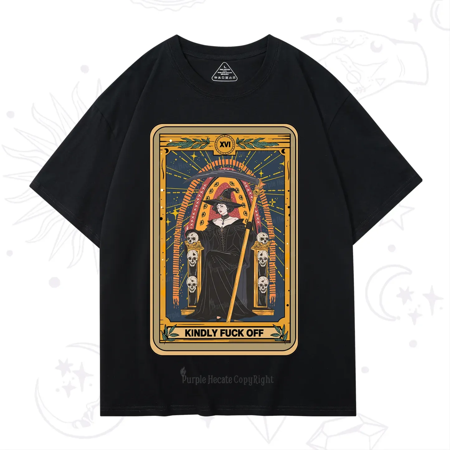 Purplehecate The Kindly Fuck Off Tarot T-Shirt