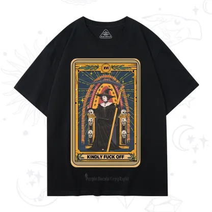 Purplehecate The Kindly Fuck Off Tarot T-Shirt
