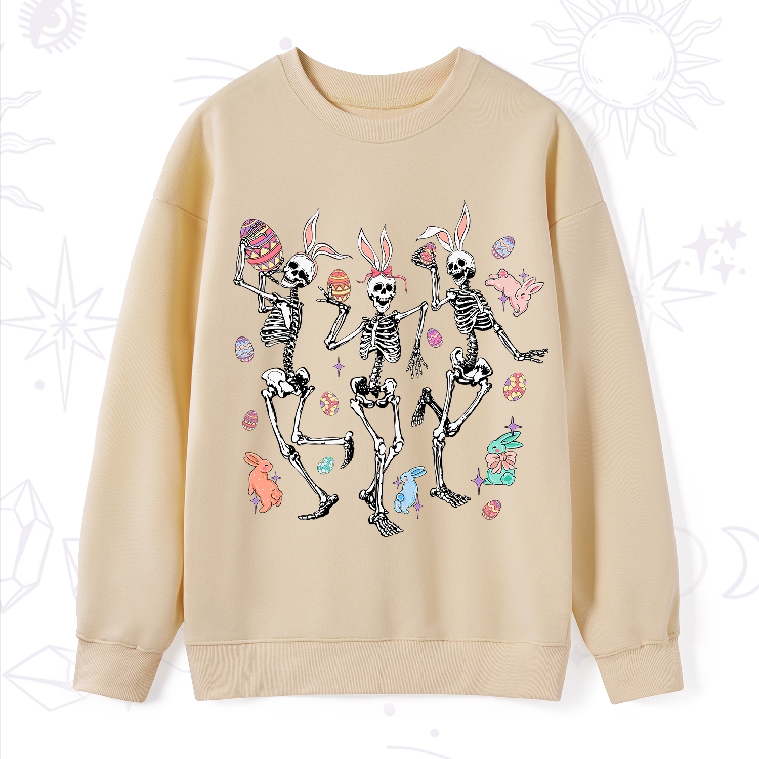 Purplehecate Easter Bunny Skeleton Sweatshirt