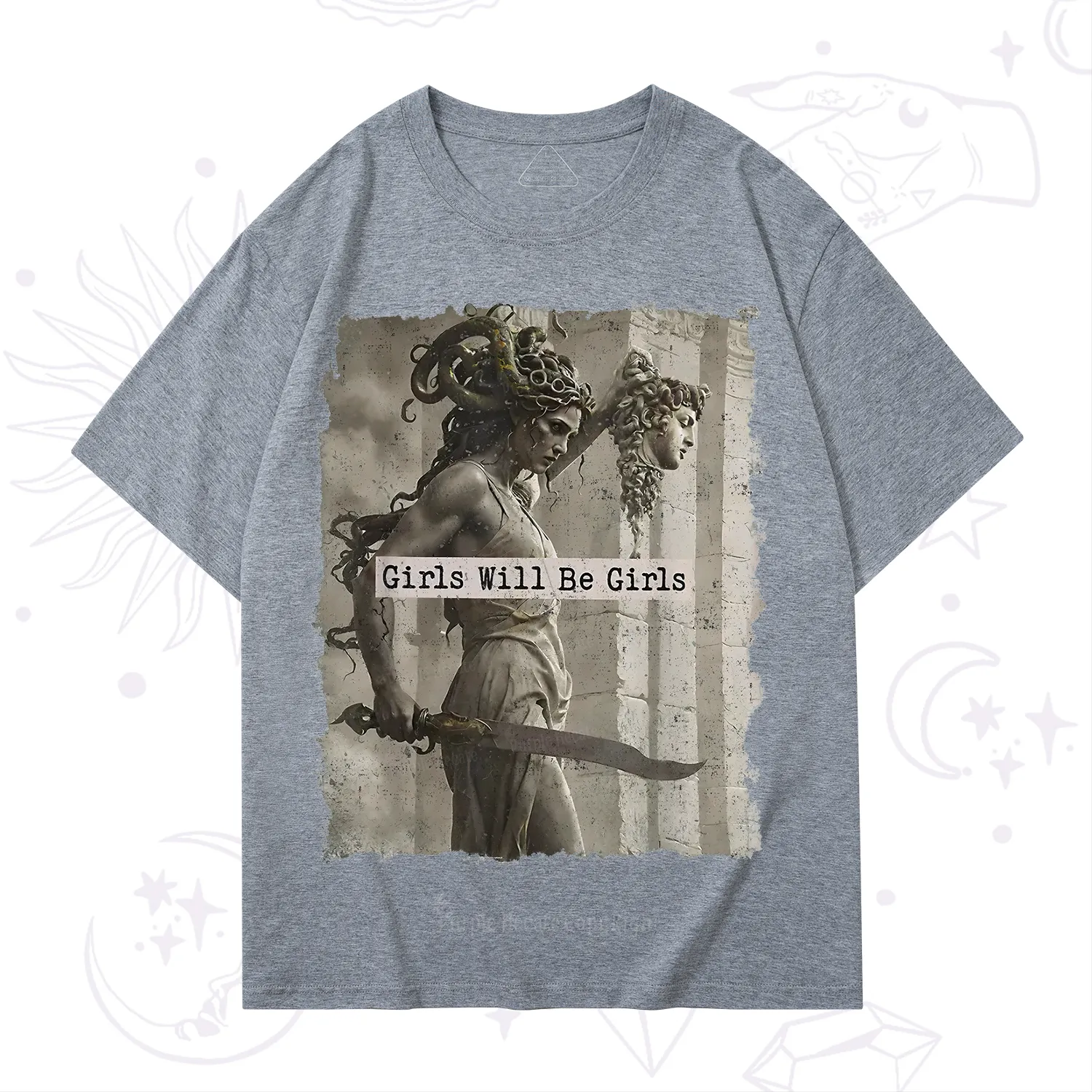 Purplehecate Medusa Girls Will Be Girls T-Shirt