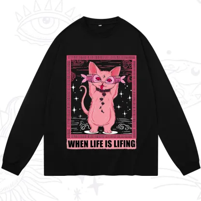 Purplehecate When Life Is Lifting Long Sleeve T-Shirt