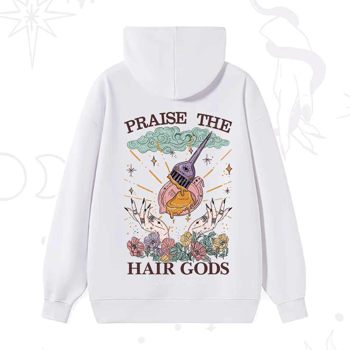 Purplehecate Praise The Hair Gods Hoodie