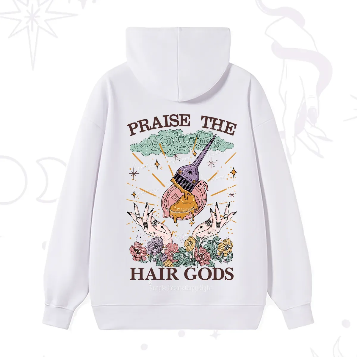 Purplehecate Praise The Hair Gods Hoodie