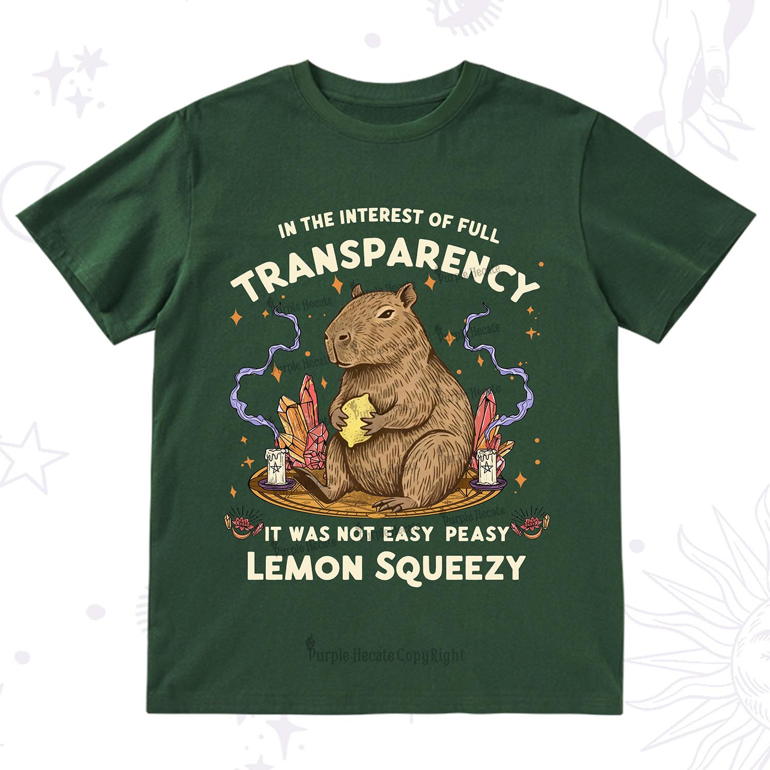 Purplehecate Funny Capybara T-Shirt