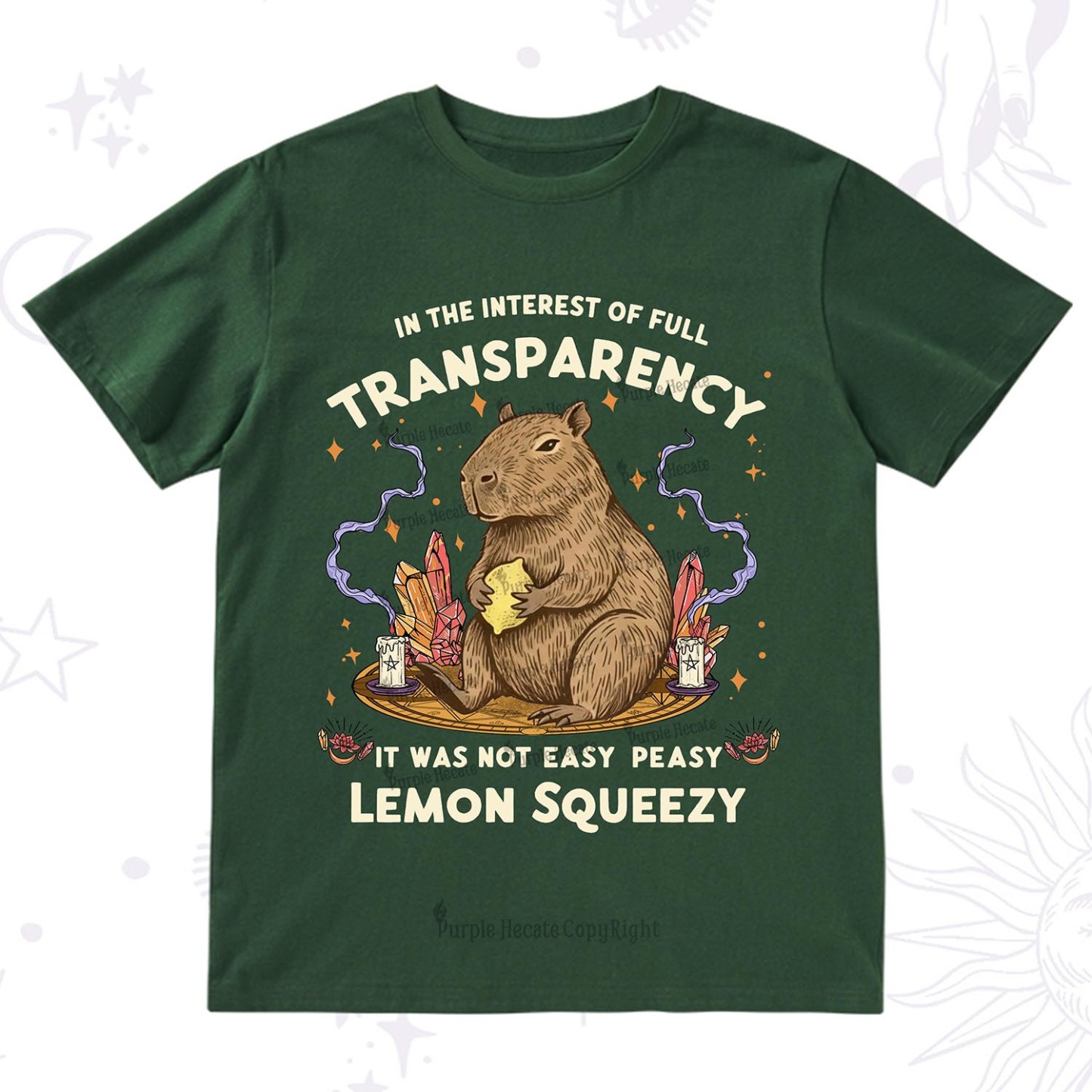 Purplehecate Funny Capybara T-Shirt