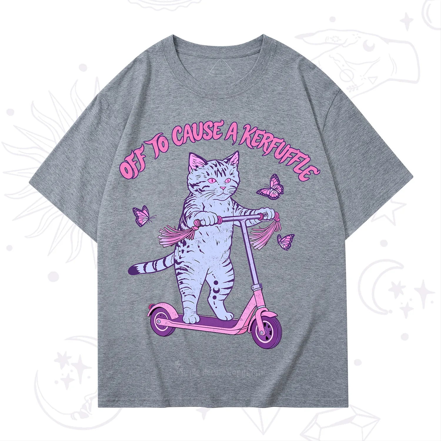 Purplehecate Off To Cause A Kerfuffle Cat T-Shirt