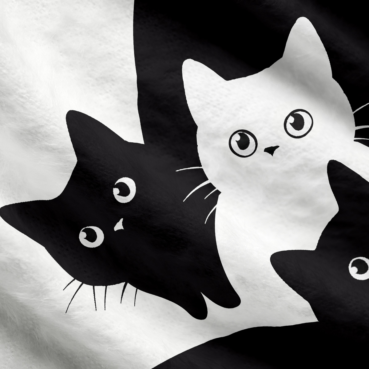Purplehecate Curious Cats Cardigan Sweaters