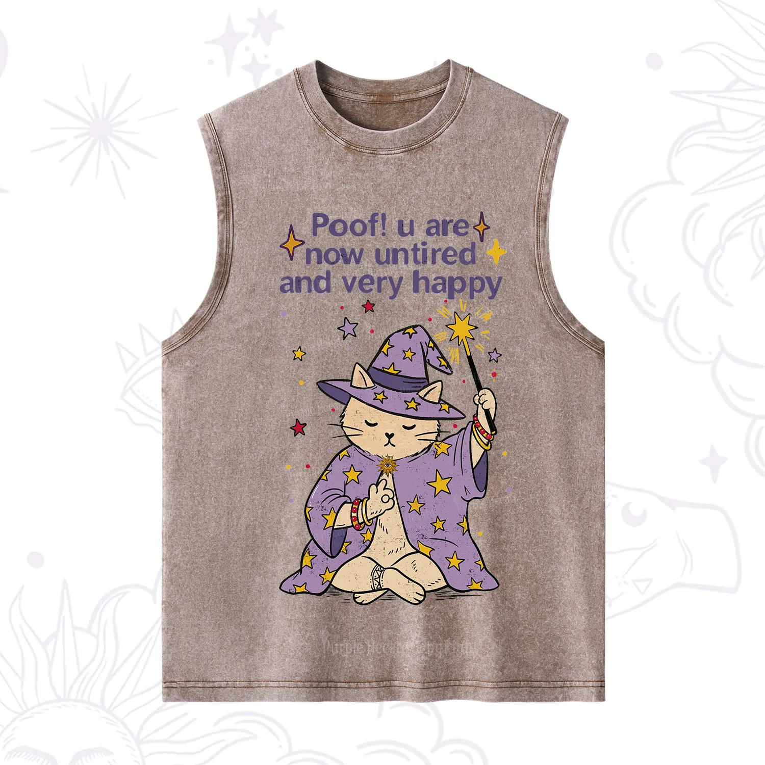 Purplehecate Poof! You Are Now Untired And Very Happy Washed Tank