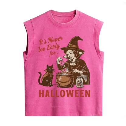 Purplehecate Never too Early for Halloween Vintage Washed Tank