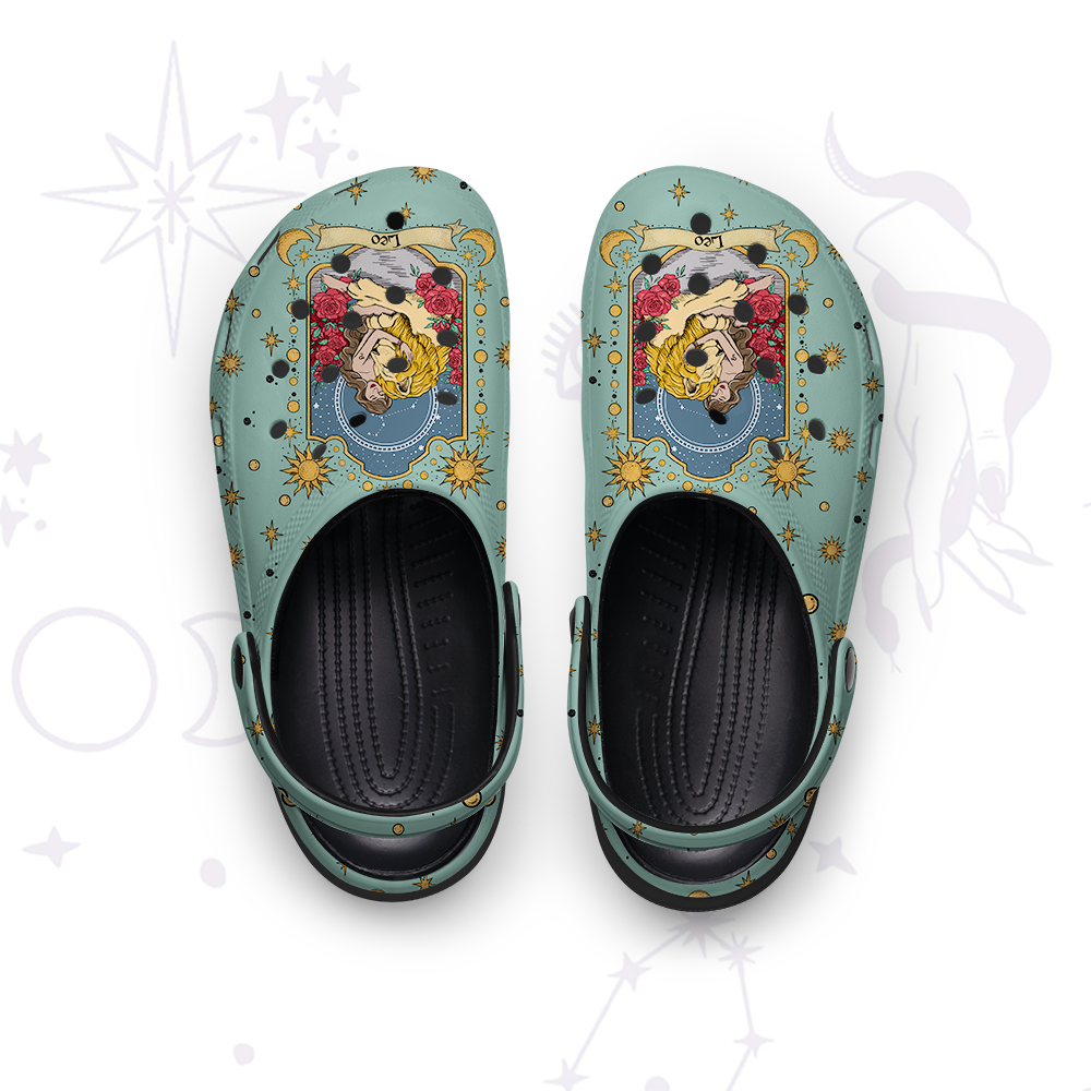 Purplehecate Leo Zodiac Rubber Clogs