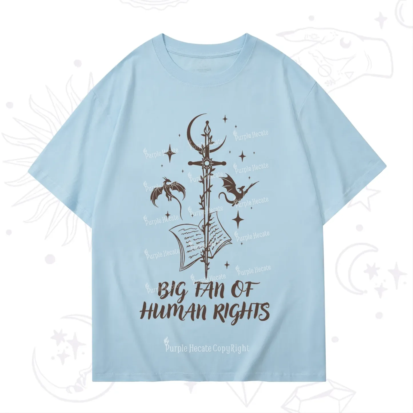 Purplehecate Big Fan Of Human Rights T-Shirt