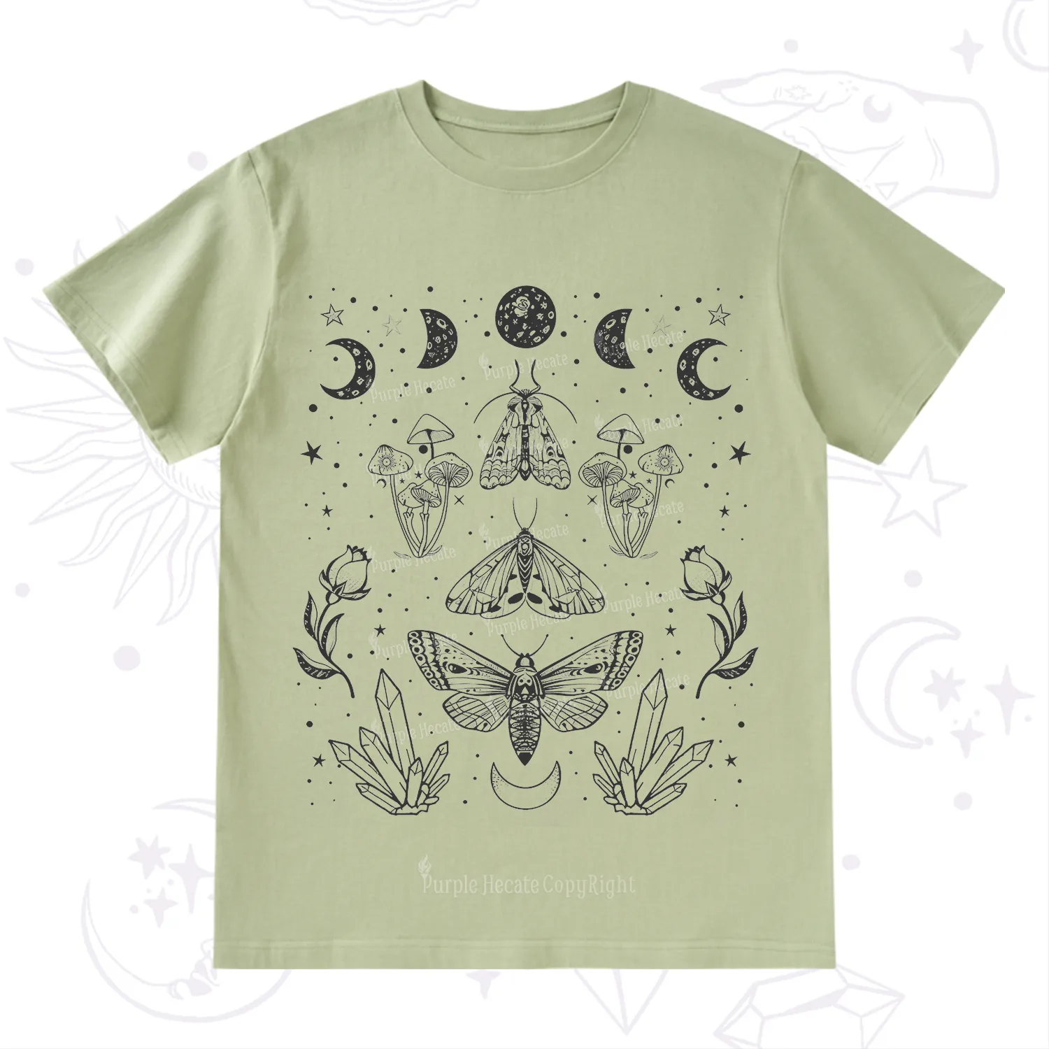 Purplehecate Mystical Moth T-Shirt