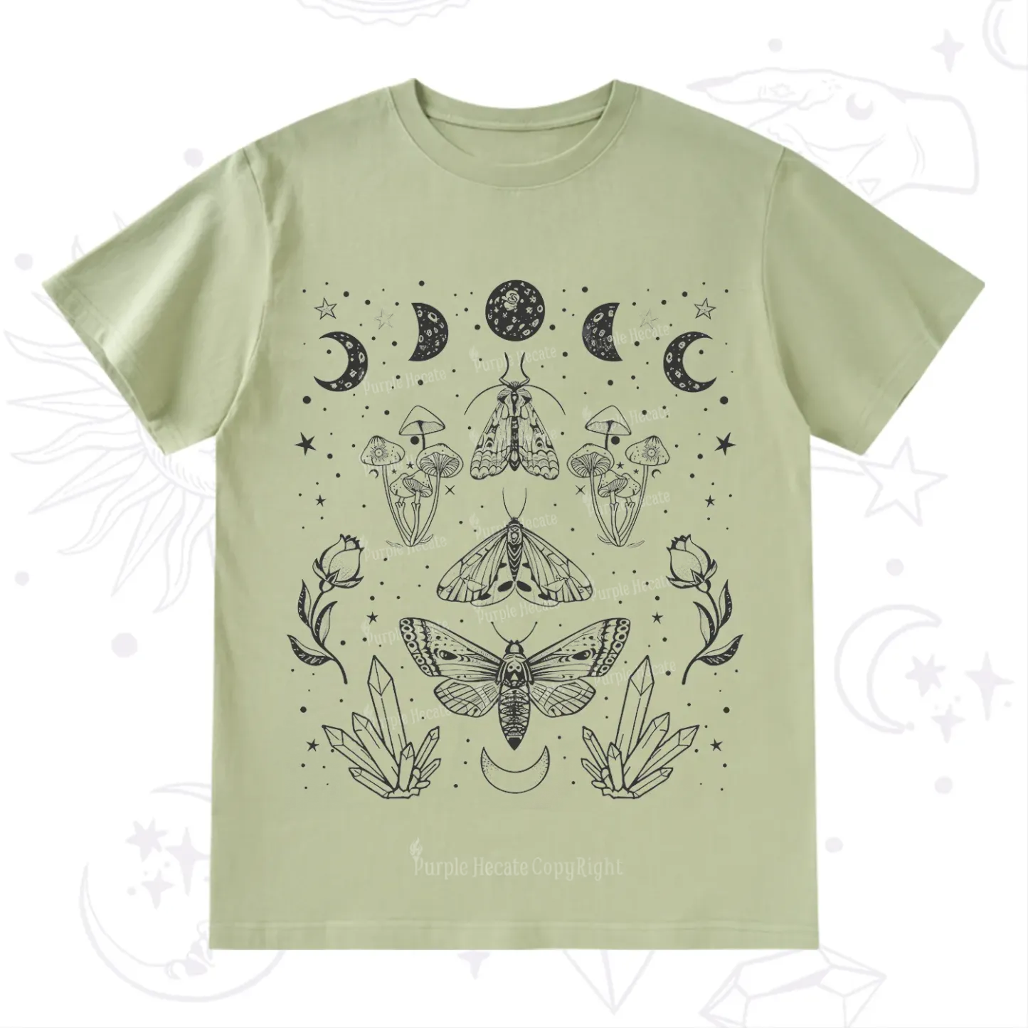 Purplehecate Mystical Moth T-Shirt
