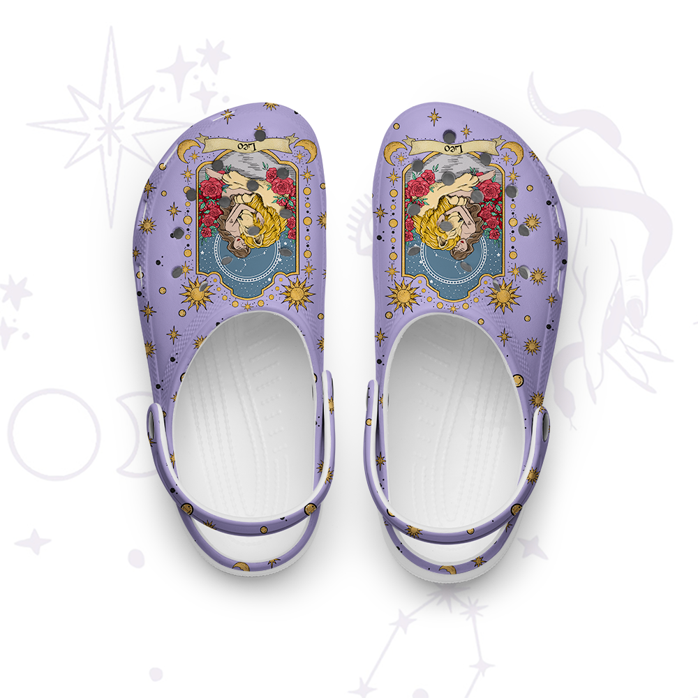Purplehecate Leo Zodiac Rubber Clogs