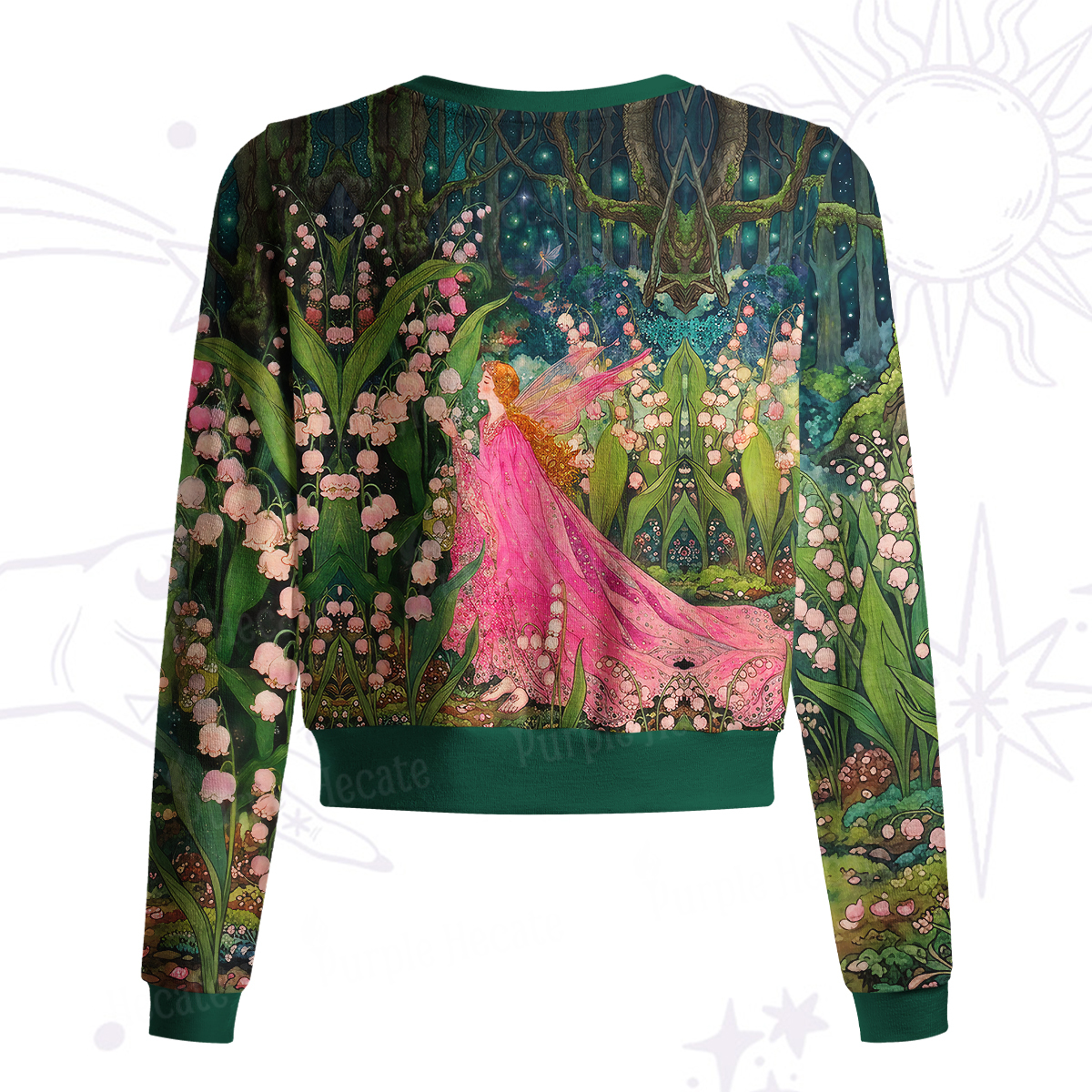 Purplehecate Mystic Secret Lily Fairy Fores Knit Cardigan