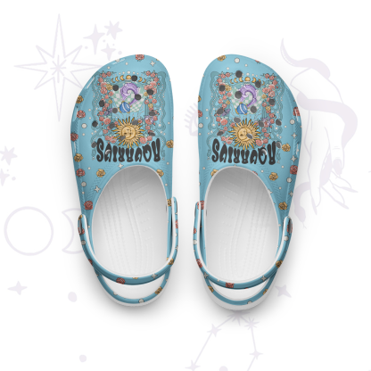 Purplehecate Aquarius Spirit Zodiac Rubber Clogs