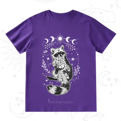 Purplehecate Lunar Magic Raccoon T-Shirt