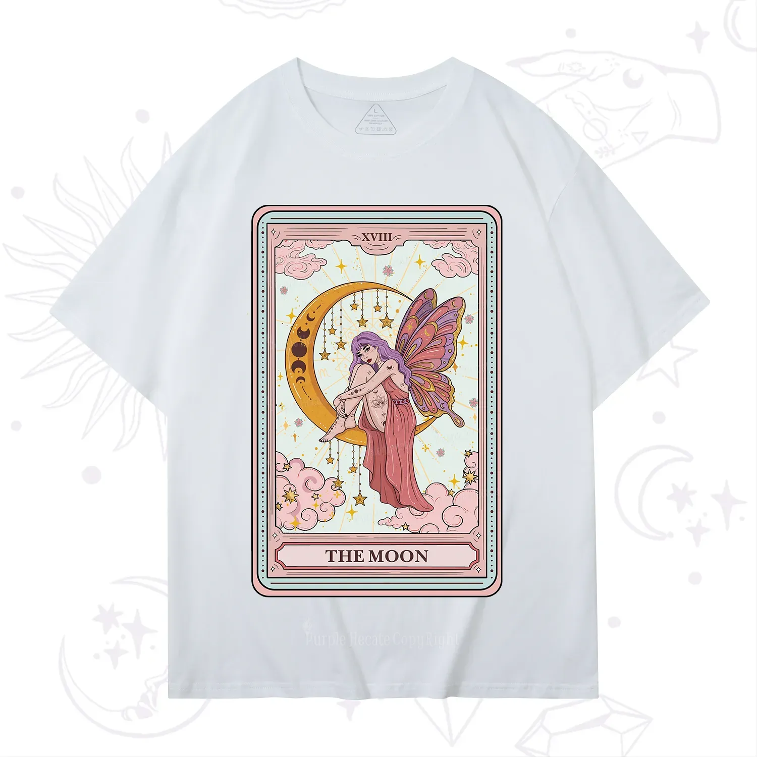 Purplehecate The Moon Tarot T-Shirt