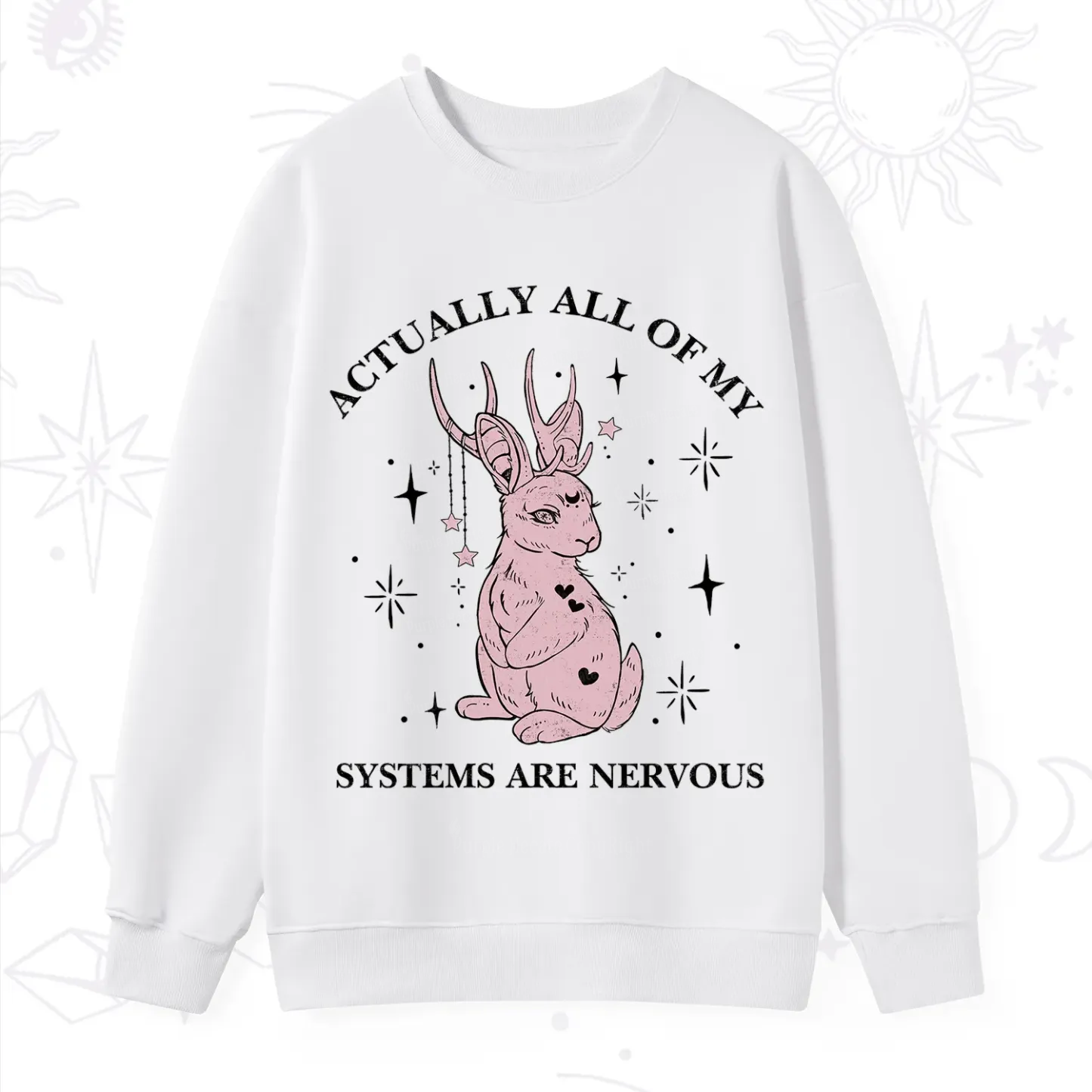 Purplehecate Actually All Of My Systems Are Nervous Sweatshirt