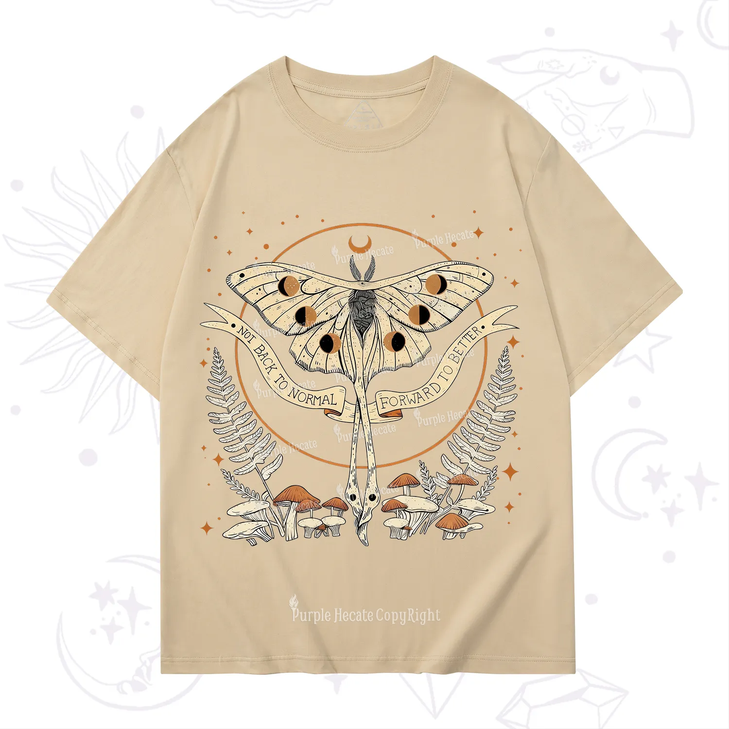Purplehecate Celestial Moth T-Shirt